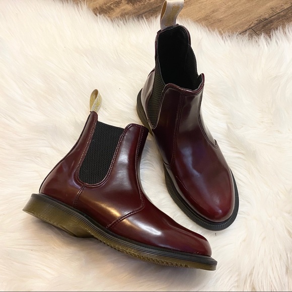 SOLD ❌ DOC MARTENS Vegan Flora Cherry Chelsea Boot - Picture 2 of 10